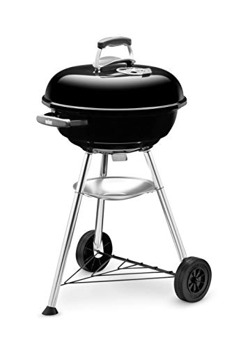 Weber Compact Kettle Barbacoa de Carbón, 47 cm, Negro 1221004