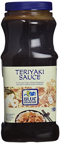 Blue Dragon - Salsa de Soja Japonesa, Salsa Teriyaki con Jengibre, Sabor Dulce Caramelo - 1 Litro