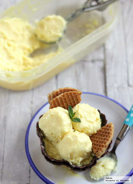 Helado cremoso de piña y coco, receta para refrescarse en verano