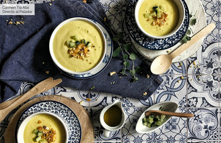 Gazpacho o sopa fría de mango, receta de verano con y sin Magimix Cook Expert