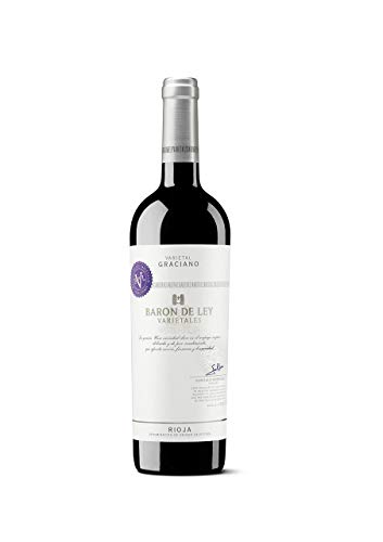 Baron de Ley Varietal Graciano, Vino Tinto DOC Rioja, Variedad Graciano, Gracia y Distinción, Botella 750 ml