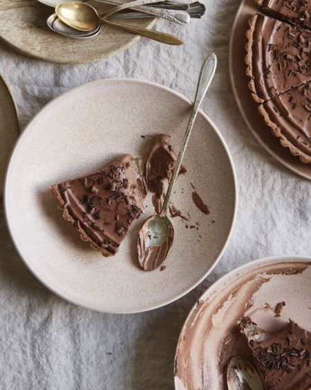 Tarta de mousse de chocolate y anacardos sin gluten