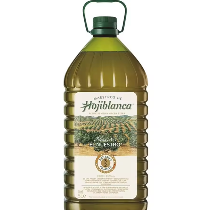 Maestros de Hojiblanca-Aceite de Oliva Virgen Extra, garrafa 5 litros - En tienda oficial Oleum